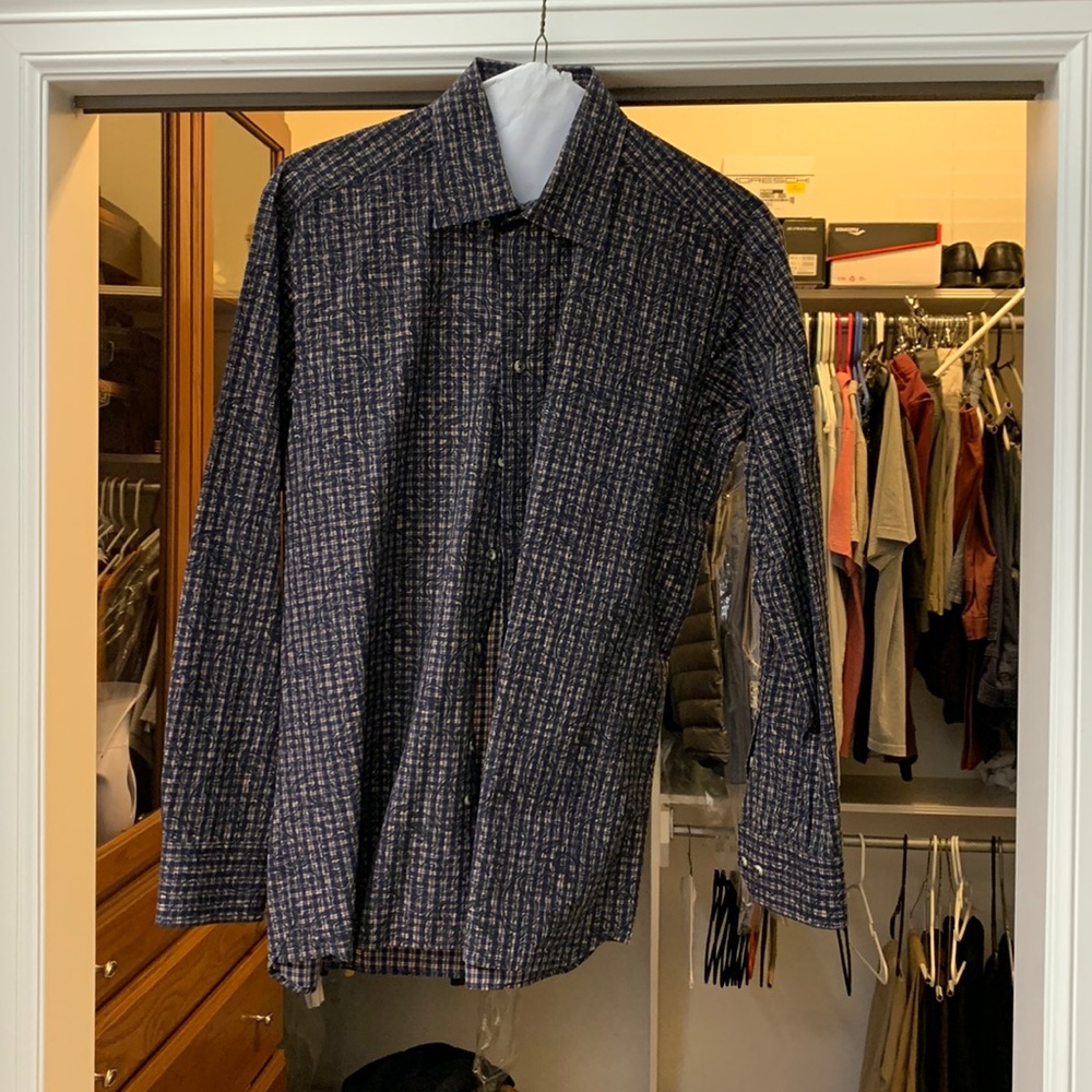 Ike Behar long sleeve button up casual shirt
